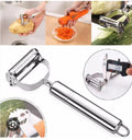 Stainless Steel Multi Peeler – Ergonomic Fruit and Vegetable Peeler with Hanging Hook