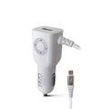 Diamond Car Charger with Built-in Micro Cable &amp; LED Light
