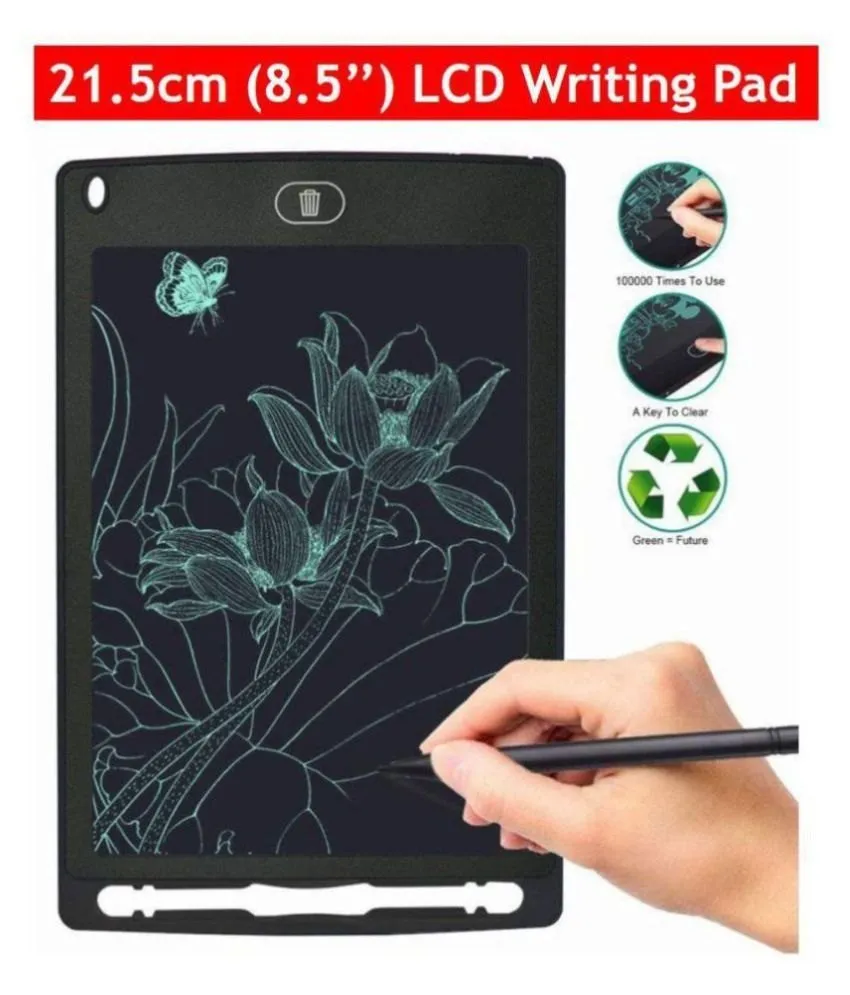 LCD Writing Tablet for Kids - Multi Colour Drawing Pad