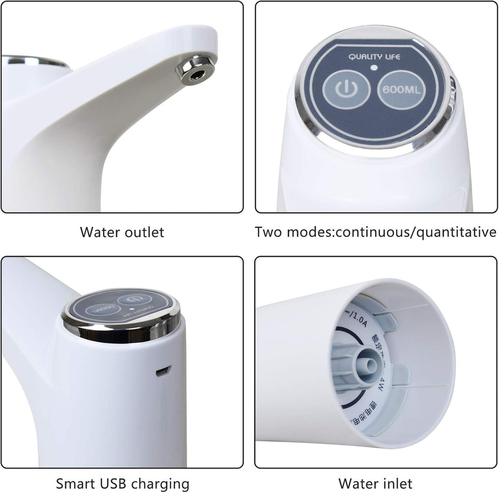 Rechargeable Automatic Water Bottle Pump – Touch Electric Dispenser