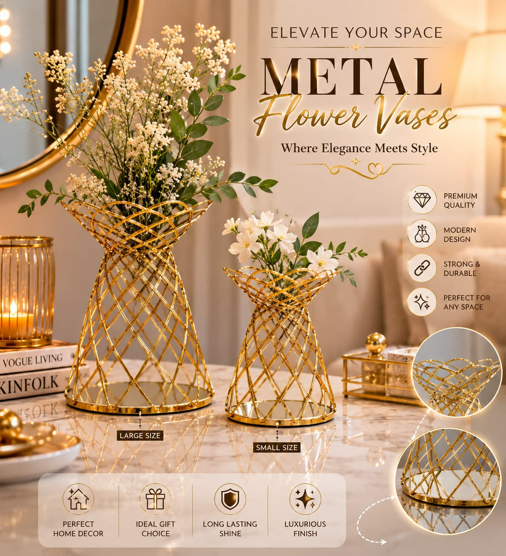 Modern Metal Decorative Vase