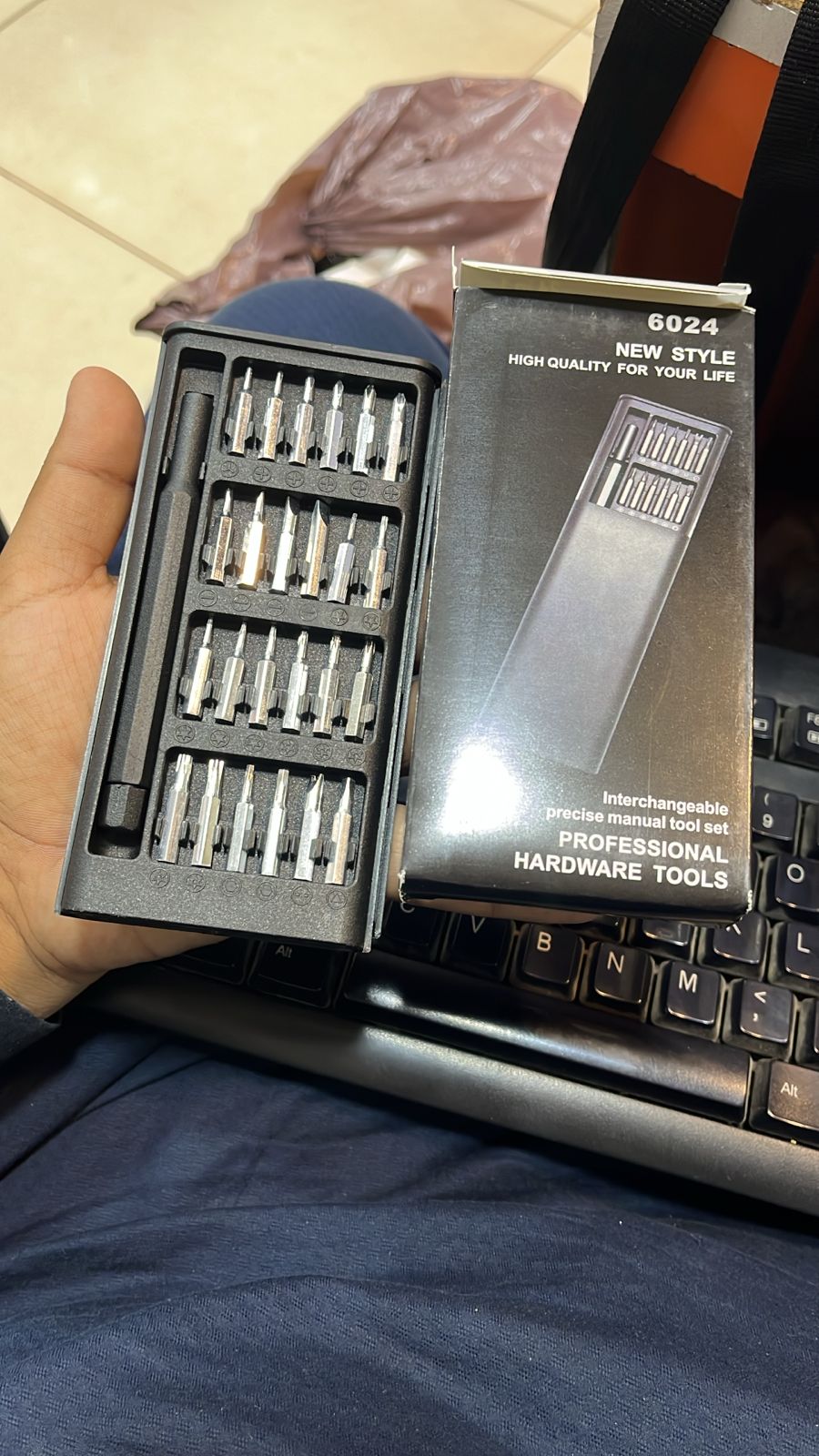 24-in-1 Magnetic Precision Screwdriver Bit Set