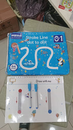 Magic Tracing Workbook Set for Kids with Reusable Magic Pen