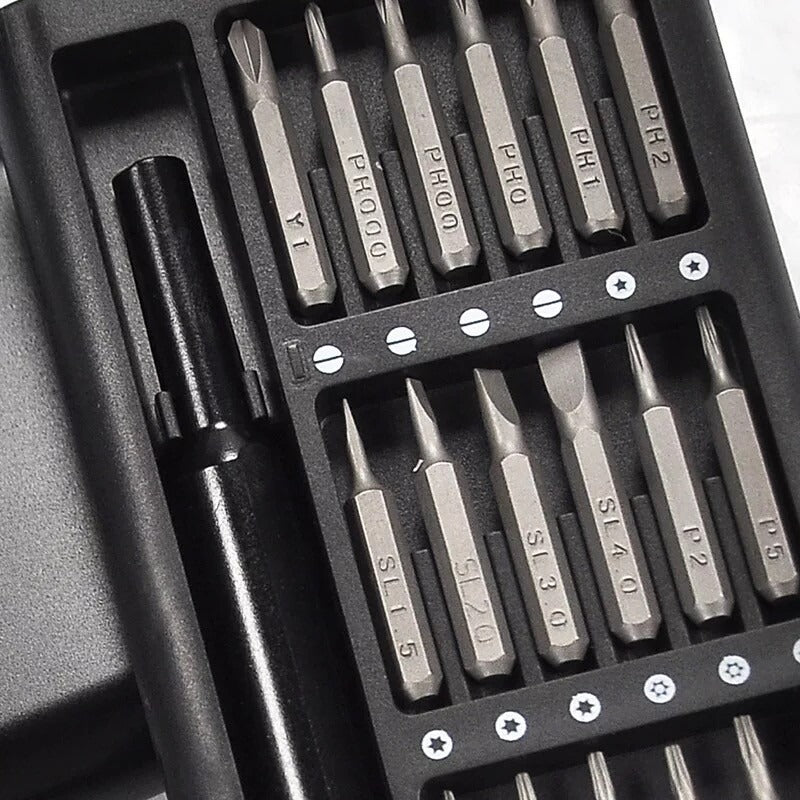 24-in-1 Magnetic Precision Screwdriver Bit Set