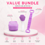 3-in-1 Silicone Bath & Skincare Brush Set