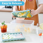 99 Grid Round Ice Ball Maker Tray with Storage Container