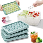 99 Grid Round Ice Ball Maker Tray with Storage Container
