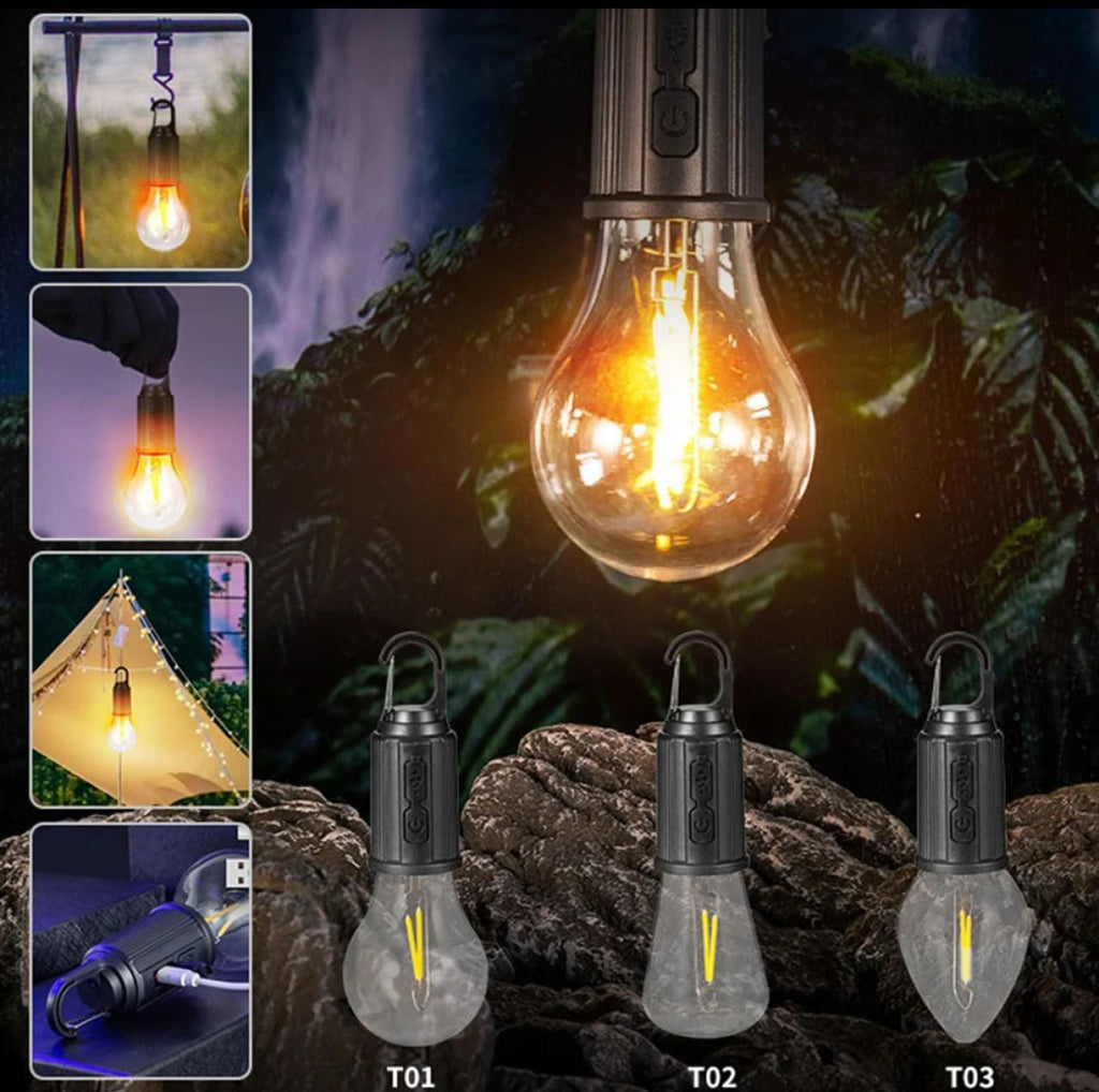 Rechargeable Camping LED Bulb with Hook