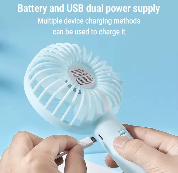 Portable Rechargeable Mini Hand & Desk Fan