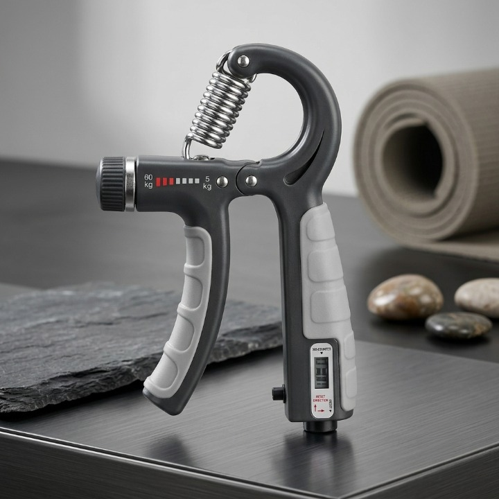 Adjustable Hand Grip Strengthener with Counter