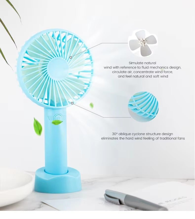 Portable Rechargeable Mini Hand & Desk Fan