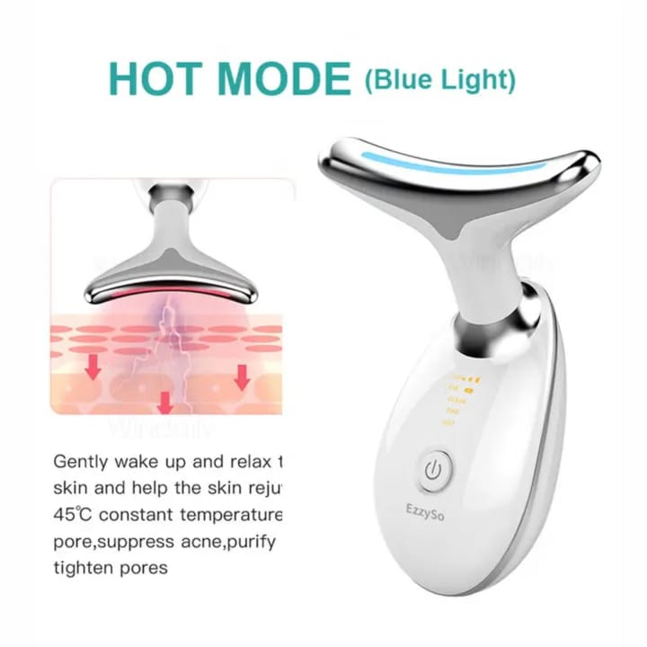EMS Neck & Face Lifting Massager with LED Light