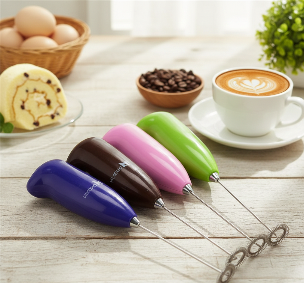 Coffee Beater & Milk Frother – Mini Handheld Egg Whisk, Drink Mixer & Foamer for Kitchen Use