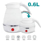 Fast Water Boiling 600 Ml Portable Kettle Travel Kettle Foods Boils Quickly Silicone Small Collapsible Foldable Electric Sports Bottle (Random Color)