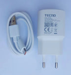 Tecno Fast Charging Charger with USB Cable Complete Set