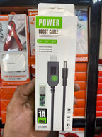 12W Power Boost Router Cable – USB to DC Step-Up Converter (5V, 9V, 12V) – High-Speed Power Delivery for Routers, Modems, and CCTV Cameras