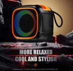 S11 Mini Portable Bluetooth Speaker with Phone Holder, RGB Lights, Super Bass & 10-Hour Playtime – Compact Travel Wireless Speaker (Random Color)