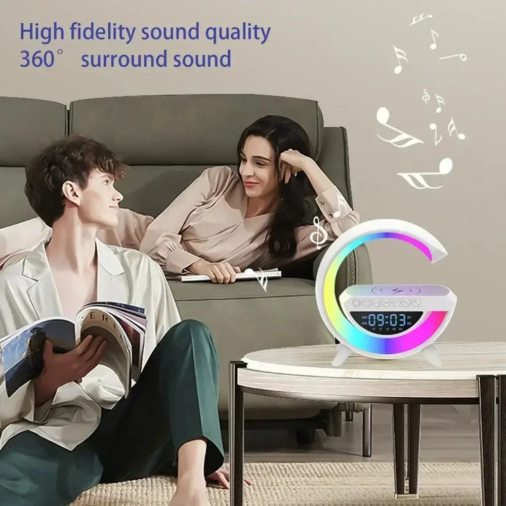 BT- 3401 Multi-functional LED Clock Display Speaker G Lamp