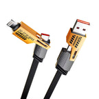 4-in-1 Multi USB Charging Cable – USB-C to USB-C, USB-C to Lightning, USB-A to USB-C, USB-A to Lightning