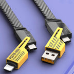 4-in-1 Multi USB Charging Cable – USB-C to USB-C, USB-C to Lightning, USB-A to USB-C, USB-A to Lightning