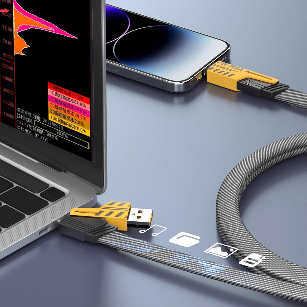 4-in-1 Multi USB Charging Cable – USB-C to USB-C, USB-C to Lightning, USB-A to USB-C, USB-A to Lightning