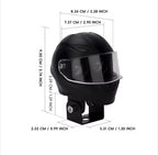 Universal Motorcycle LED Helmet-Style Spotlight – Dual Lens 2-Mode (White & Yellow) Fog Light Signal Lamp