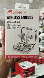 Fontec Glow Airbuds – ENC Gaming Wireless Earbuds with Deep Bass & LED Display