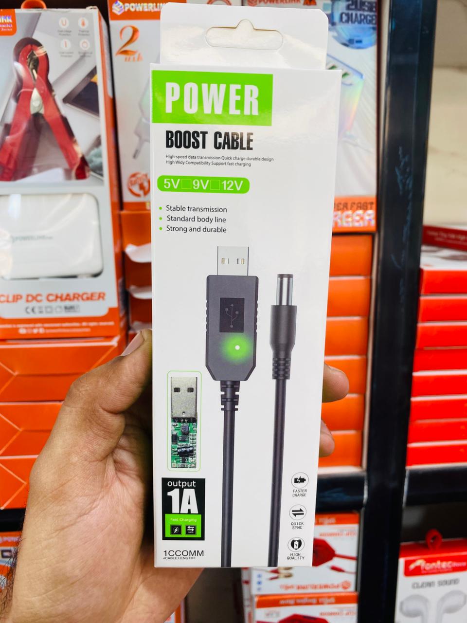 12W Power Boost Router Cable – USB to DC Step-Up Converter (5V, 9V, 12V) – High-Speed Power Delivery for Routers, Modems, and CCTV Cameras