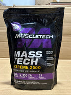 Muscletech Mass Tech Xtreme 2000 Mass Gainer Powder – 2.03 lbs High-Calorie Muscle Builder Supplement