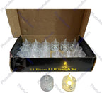 Pack of 24 Warm White Flameless Led Tealight Candle Decorative Battery Operated Tea Lights