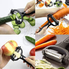3-in-1 Vegetable Peeler Cyclone Knife – Roto Peeler