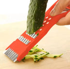 5-in-1 Multi Vegetable Cutter &amp; Peeler – Multipurpose Julienne Slicer, Grater, Metal Scraper, and Fruit &amp; Vegetable Kitchen Tool