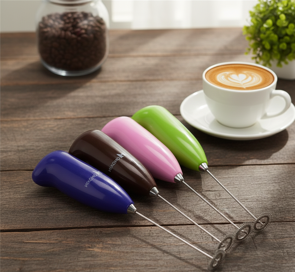 Coffee Beater & Milk Frother – Mini Handheld Egg Whisk, Drink Mixer & Foamer for Kitchen Use