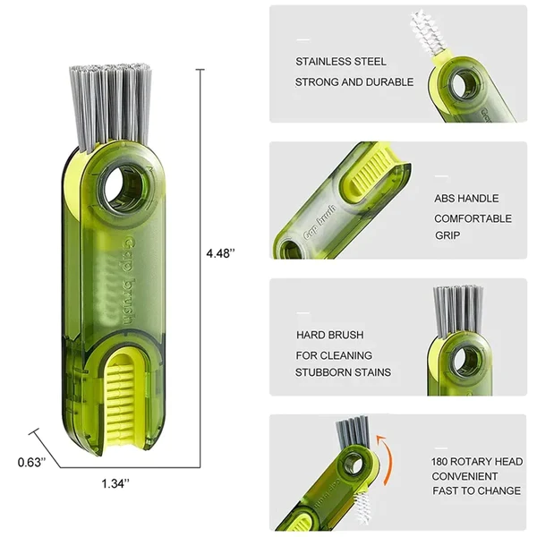 3-in-1 Silicone Cup Brush Set
