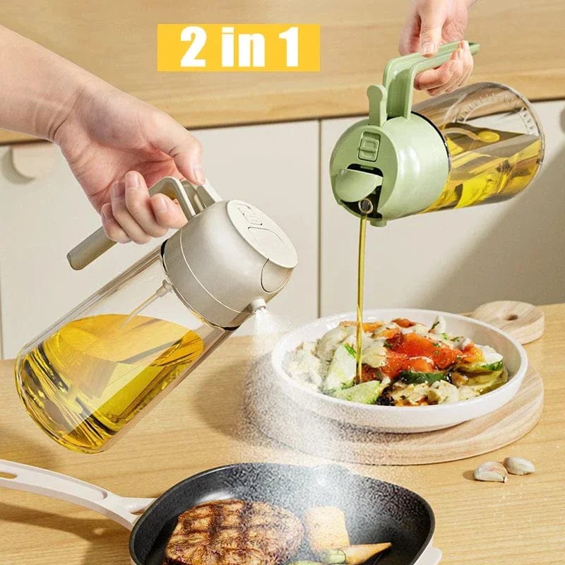 2-in-1 Oil Sprayer Bottle – Smart Kitchen Essential for Cooking & BBQ
