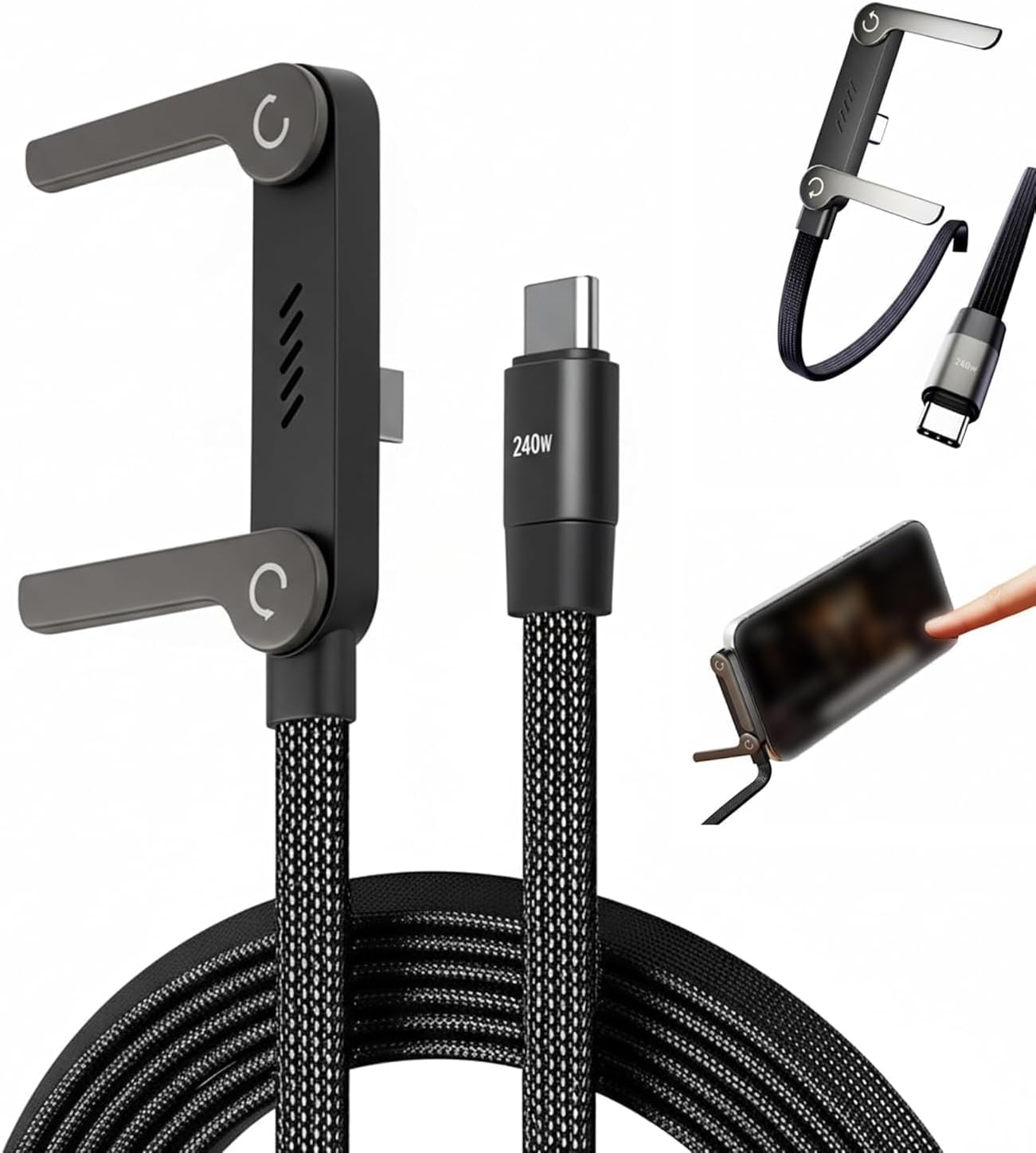 2-In-1 Data Cable With Stand