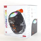 KTS-2310 Waterproof RGB Bluetooth Speaker – Portable Outdoor Wireless Speaker with Deep Bass & LED Light Up Display