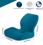 Ergonomic Lumbar Support Cushion – Soft PU Memory Foam Backrest Pillow for Office Chair, Car & Home Use