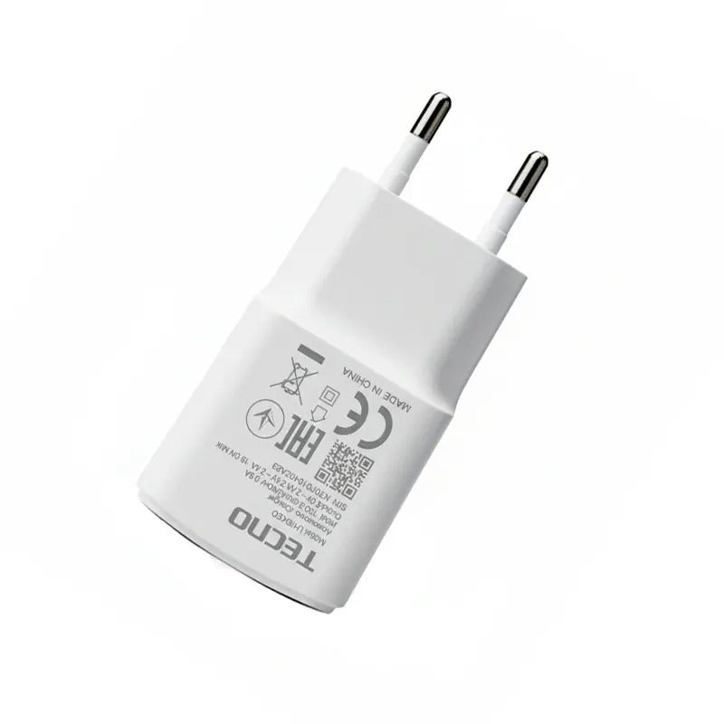 Tecno Fast Charging Charger with USB Cable Complete Set