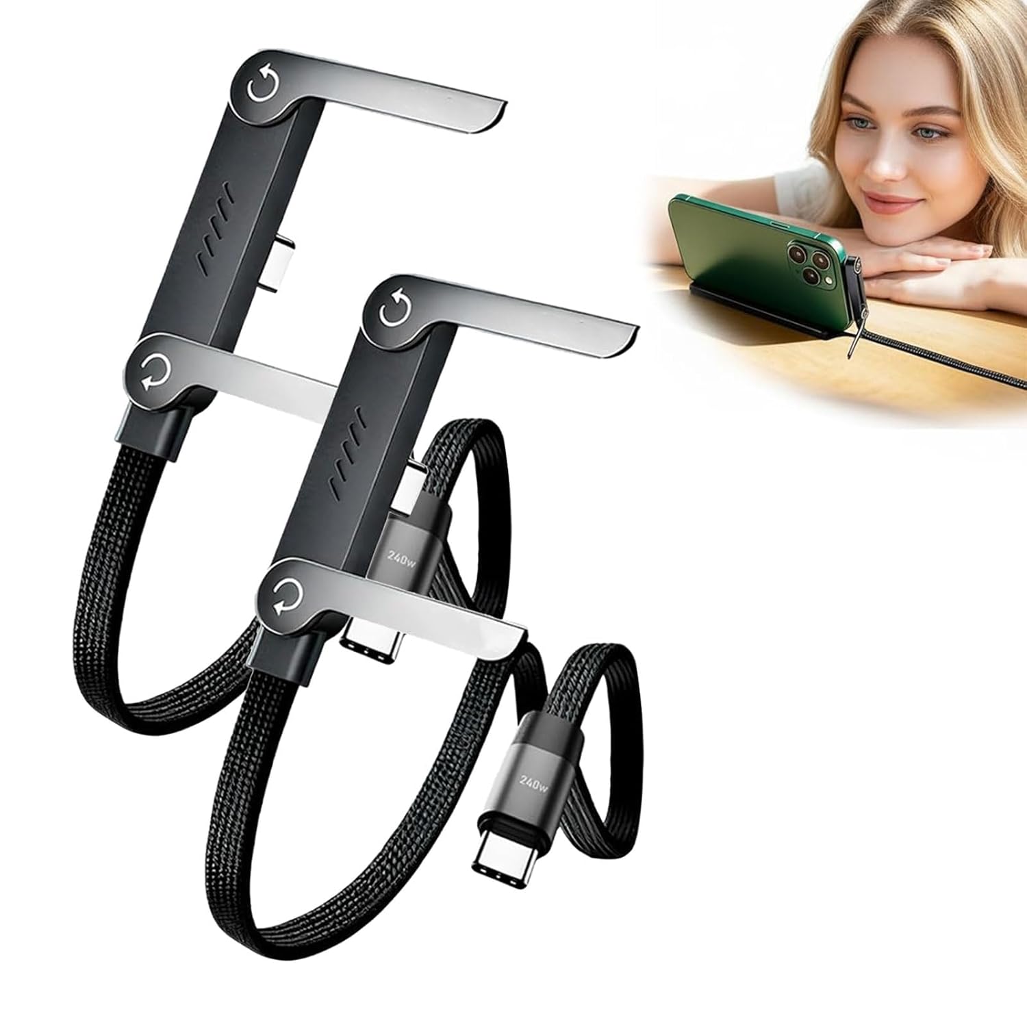 2-In-1 Data Cable With Stand