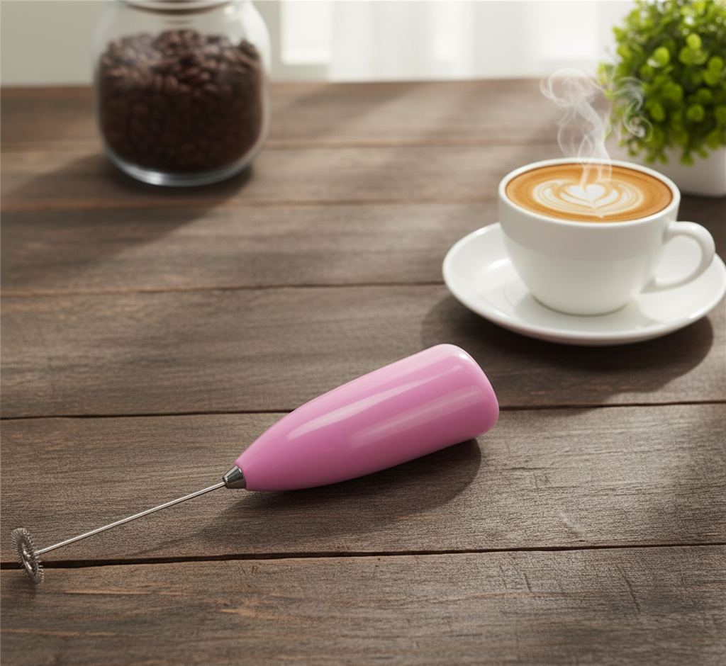 Coffee Beater & Milk Frother – Mini Handheld Egg Whisk, Drink Mixer & Foamer for Kitchen Use