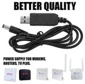 12W Power Boost Router Cable – USB to DC Step-Up Converter (5V, 9V, 12V) – High-Speed Power Delivery for Routers, Modems, and CCTV Cameras