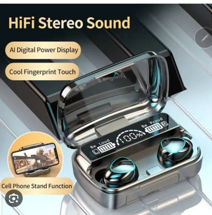 DaMix Original M10 Bluetooth Earbuds – Wireless Earphones with LED Display &amp; Power Bank Case