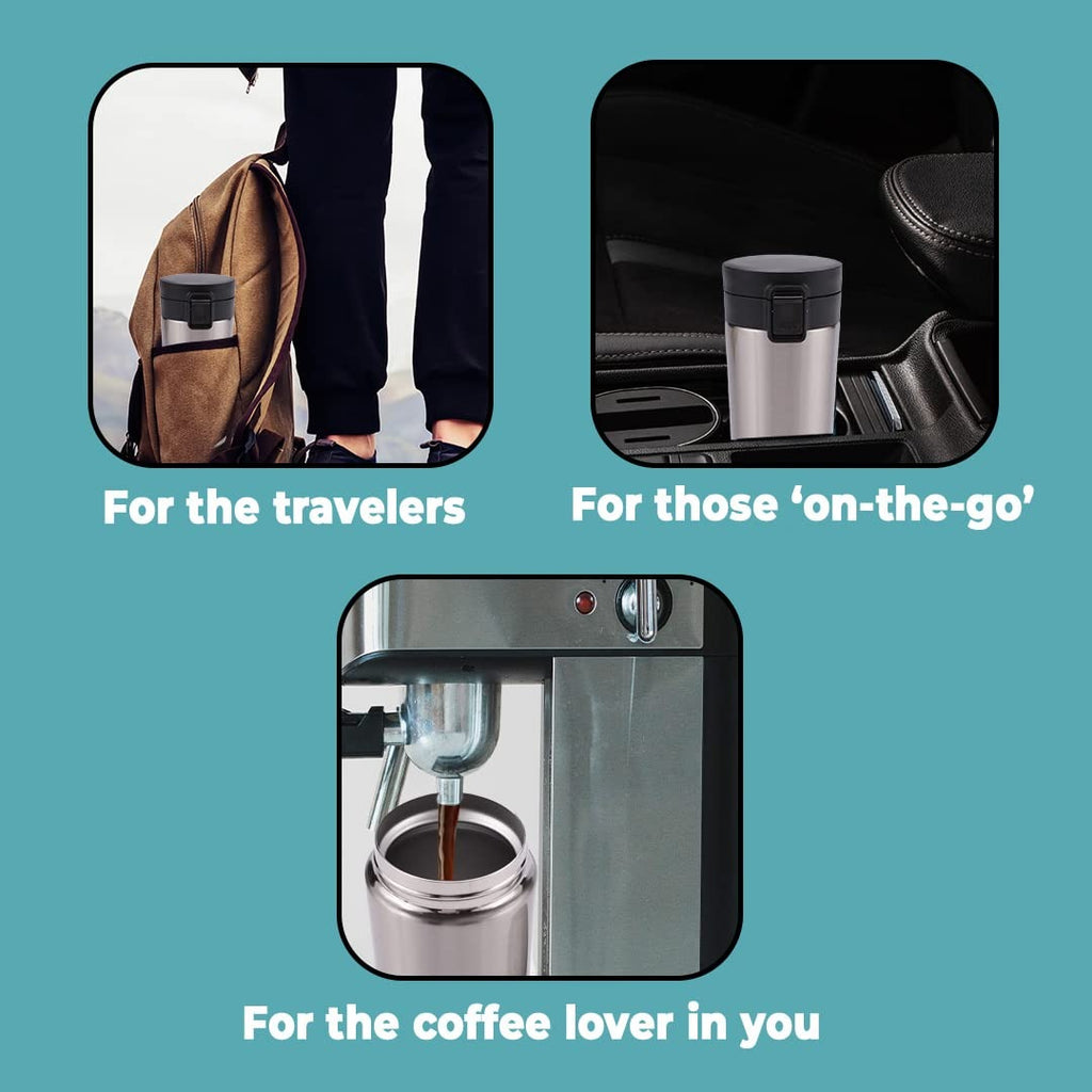 Hot &amp; Cold Stainless Steel Vacuum Flask – 380ml