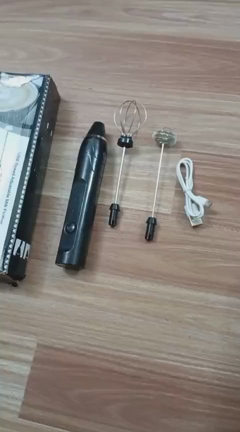 2-in-1 USB Rechargeable Milk Frother & Egg Whisk