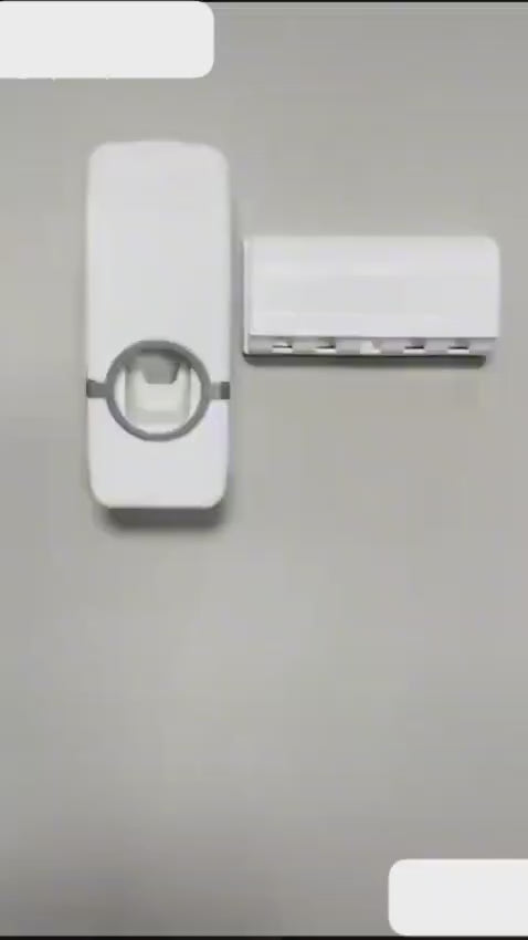 Automatic Toothpaste Dispenser with 5 Toothbrush Holders
