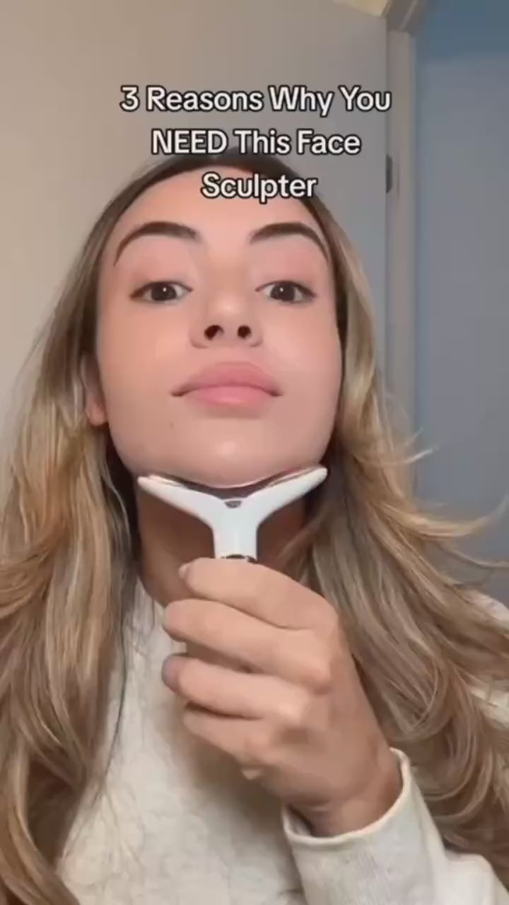 EMS Neck & Face Lifting Massager with LED Light