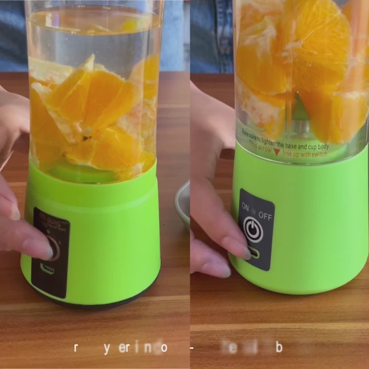 Portable USB Rechargeable Blender Bottle – 6 Blade Smoothie Maker