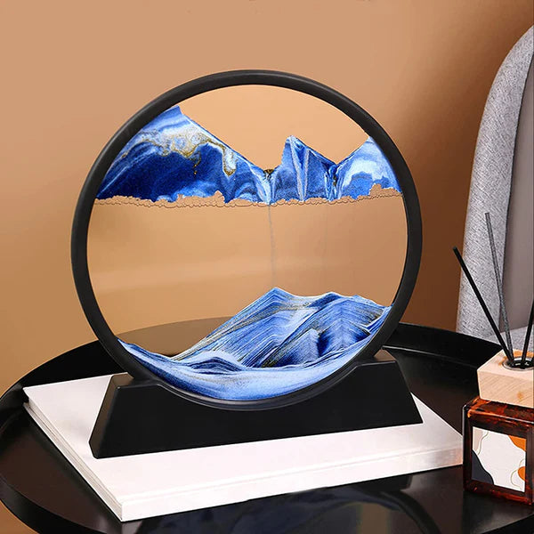 3D Moving Sand Art Lamp with LED Night Light (Random Color)