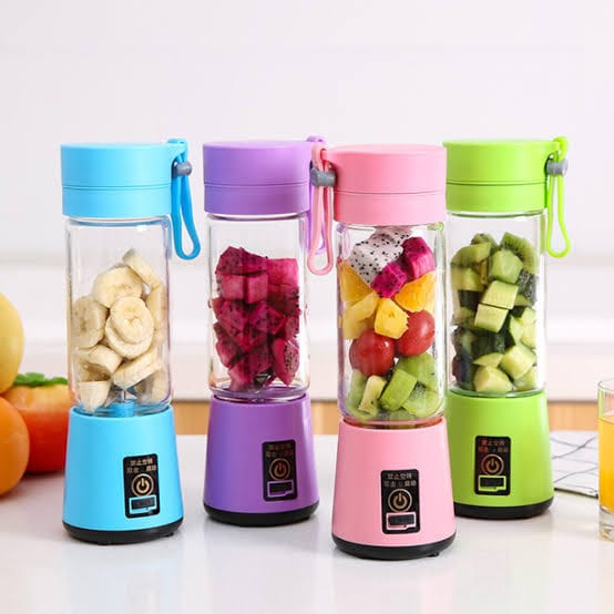 Portable USB Rechargeable Blender Bottle – 6 Blade Smoothie Maker